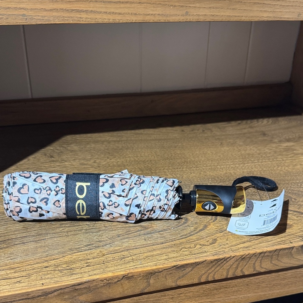 Bebe Leopard Patterned Umbrella NWT - image 4